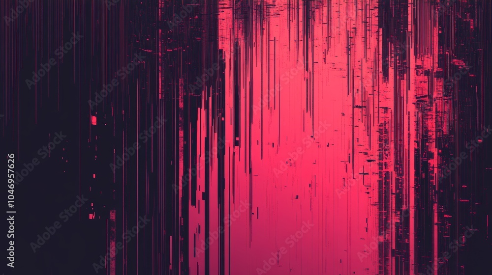 Aufkleber static television vfx with static noise. video effects stripes background, no signal on crt screen