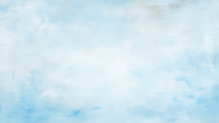 Blue sky with white cloud. The summer heaven is colorful clearing day Good weather and beautiful nature in the morning. Hand painted abstract soft sky blue watercolor sky and clouds.