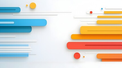 Obraz premium Visually striking minimalist poster featuring vibrant geometric prism shapes set against a modern gradient background perfect for use as social media covers banners and other marketing materials