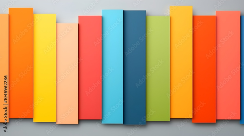 Poster Vibrant and dynamic gradient background featuring a captivating arrangement of colorful geometric prisms creating a striking pattern that is perfect for modern social media templates flyers