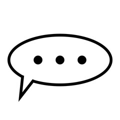 Silent speech bubble