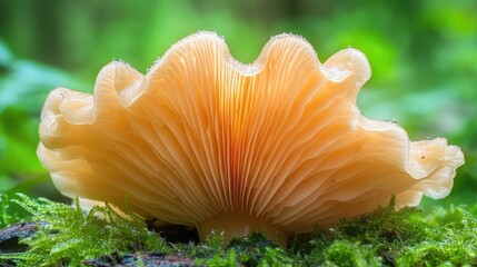 Delicate Mushroom in Vibrant Forest Setting