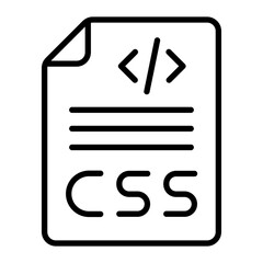 Css Vector Line Icon Design