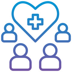 Obraz premium Patient Care Icon