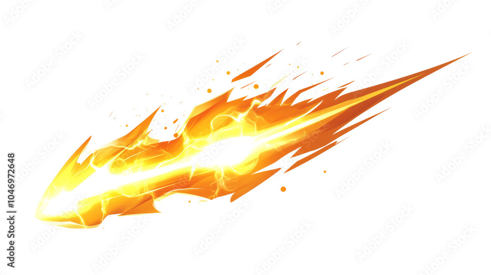 Poster lightning bolt illuminating isolated. png