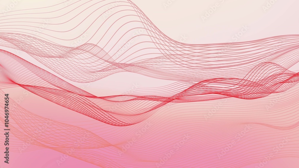 Poster abstract background ribbon line wave, geometric shape line wave background