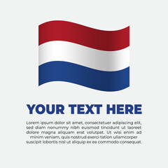 Fototapeta premium Netherlands Flag Banner Background Template