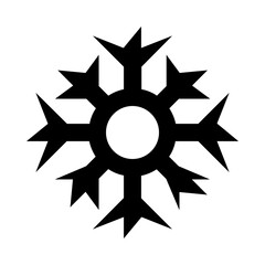 Sharp Snowflake Line Icon