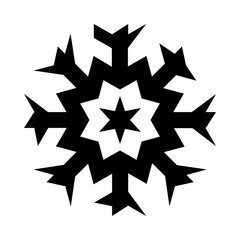 Sharp Snowflake Line Icon