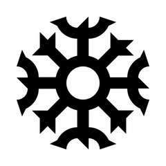 Sharp Snowflake Line Icon