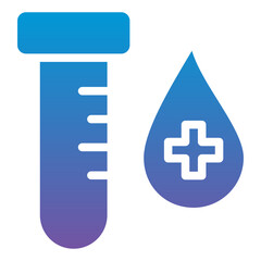 Obraz premium Blood Test Icon