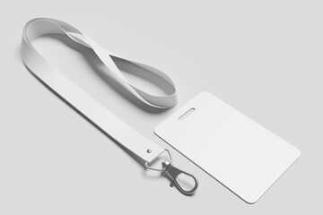 Blank id card  mockup - 3D ilustration