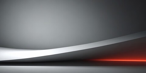 A grey wall with a red line on it