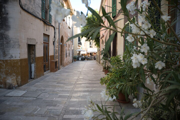 Historic centre of the town of Alcudia in Mallorca