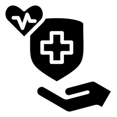 Fototapeta premium Health Insurance Icon