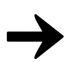 A symbol used to indicate direction, movement, or position, often depicted as a pointed shape