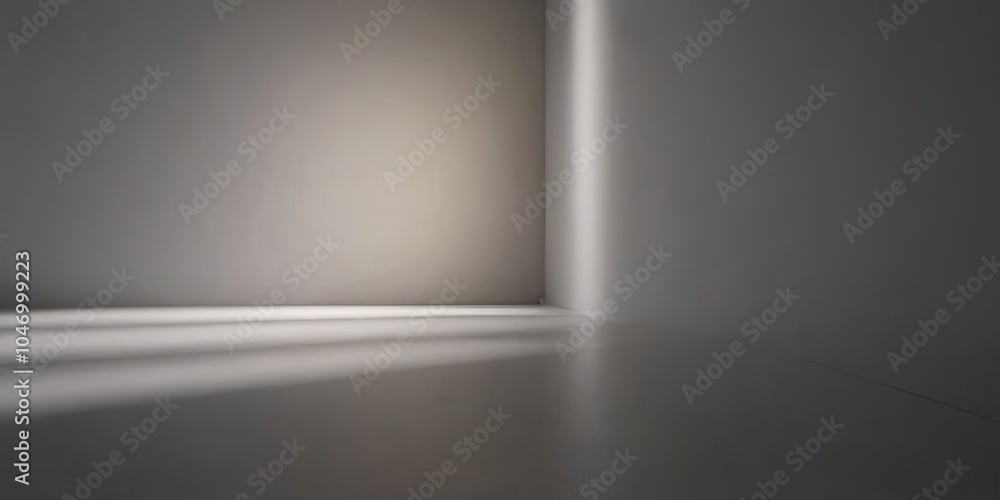 Poster A room with a large window that lets in a lot of light