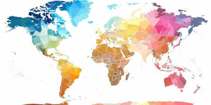 A choropleth map of the world, shaded in different colors to indicate the prevalence of certain diseases, offering a global overview of healthcare concerns.