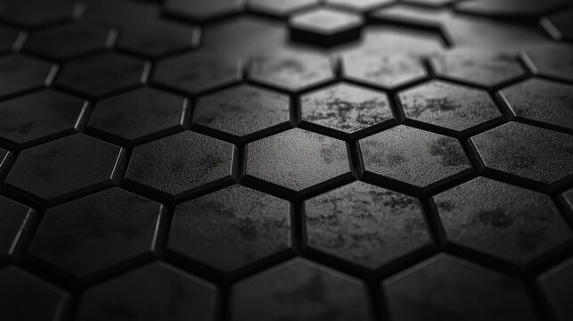 Geometric abstract background with simple hexagonal elements. Creative idea for technology, medicine, science, industry. Design, banner, website
