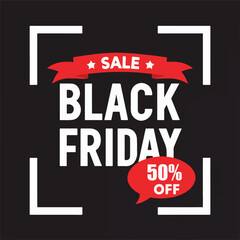 Fototapeta premium black friday sale poster banner 80 off