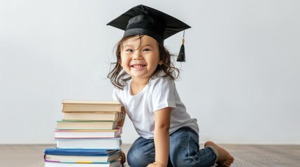 Little Graduate with Books