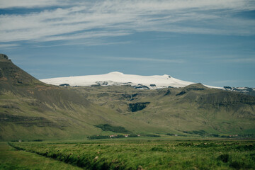 Fototapeta premium Lomagnupur a Mountain on the South Coast of Iceland
