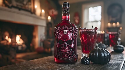 Halloween mega bundle showcasing a variety of themed drinks and treats arranged on a festive table setting