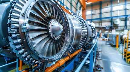 Fototapeta premium Jet Engine Close-up