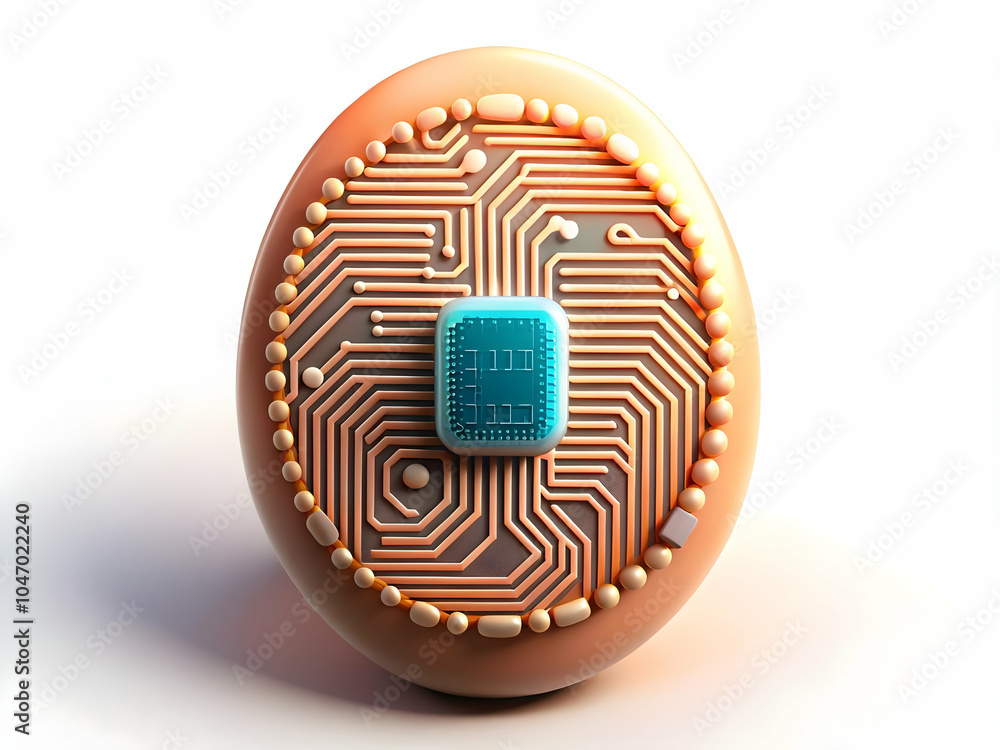 Aufkleber macro image fingerprint embedded circuitry close up human fingerprint patterns symbolizes integratio