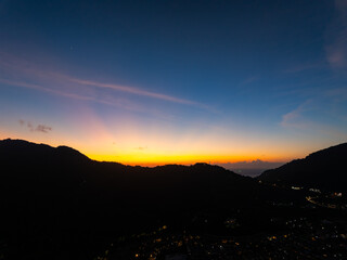 Sunset sky, Nature beautiful Light Sunset or sunrise over mountains,Colorful dramatic majestic scenery sky,Amazing clouds in sunset sky nature light cloud background