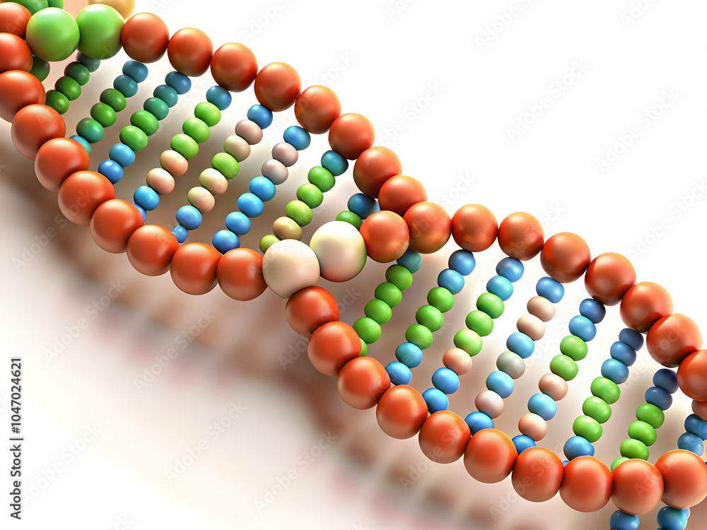 Poster macro image dna strand binary code close-up fusion genetics digital technology science fiction day t