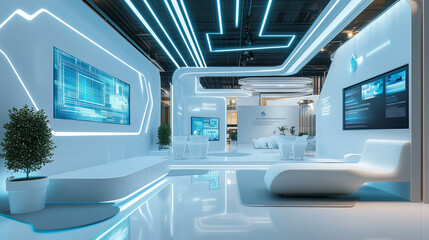 Obraz premium 展示会のブース