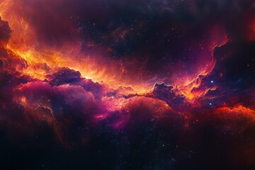 Vibrant Cosmic Explosion in Deep Space