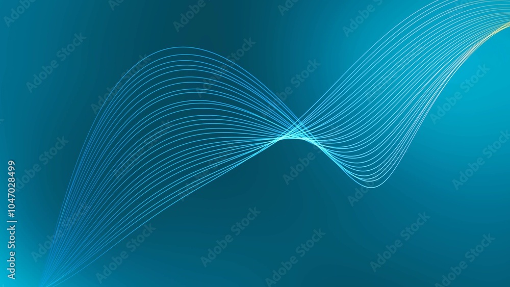 Poster abstract background ribbon line wave, geometric shape line wave background