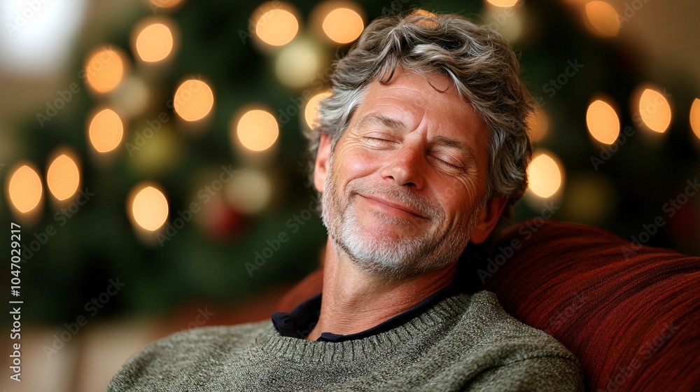Poster senior executive enjoying a relaxing deep tissue massage in a high-end wellness retreat with tranqui