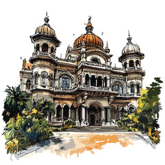 Obraz premium Modern Architecture in Bangalore Bengaluru Karnataka India Building