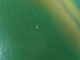 Top view sea surface summer landscape in high travel season,Nature sea background,High angle view seascape nature view