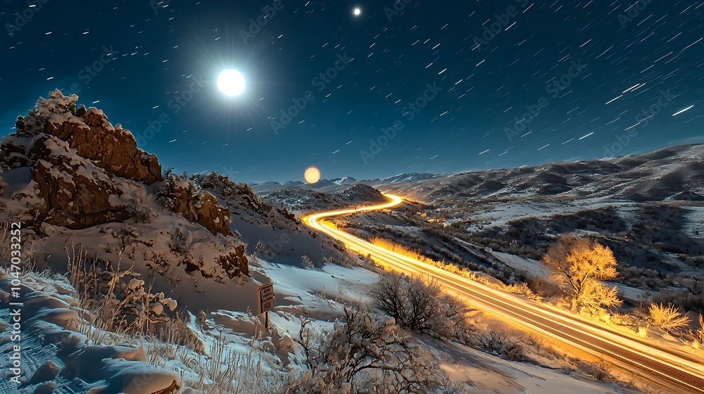 Aufkleber captivating time lapse photograph capturing the sun s mesmerizing movement across the expansive sky 