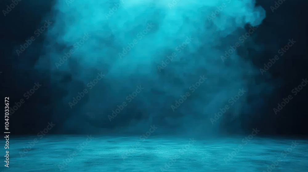 Poster captivating abstract scene featuring dark background with ethereal fog and smoke, creating mysteriou