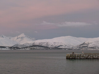 Tromso, Norway, Sunset Beach