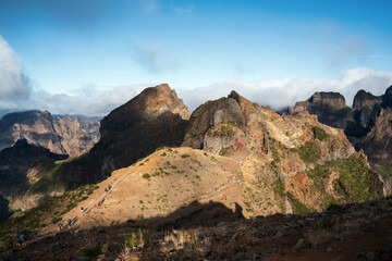 Obraz premium Madeira's most famous trekking route. PR1. Trekking in Madeira.