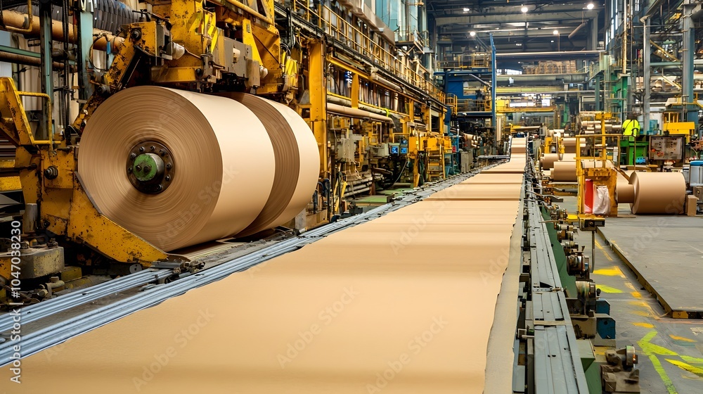 Aufkleber conveyor belts carrying finished paper sheets through a factory s packaging workflow automated indus