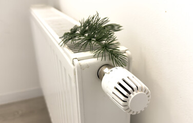 Photo of the battery, temperature regulation for energy saving, creating comfortable conditions,...