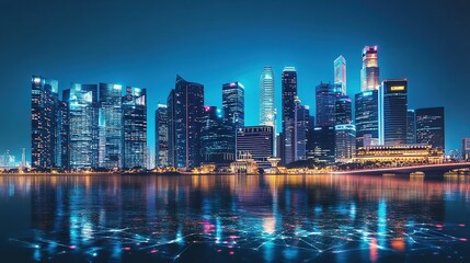 Fototapeta premium Night Cityscape
