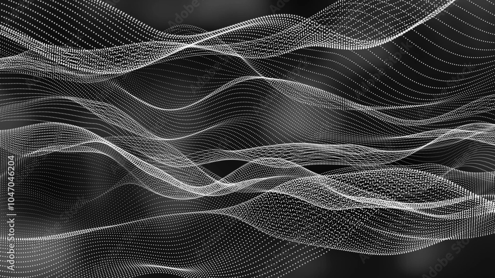 Poster abstract background ribbon line wave, geometric shape line wave background
