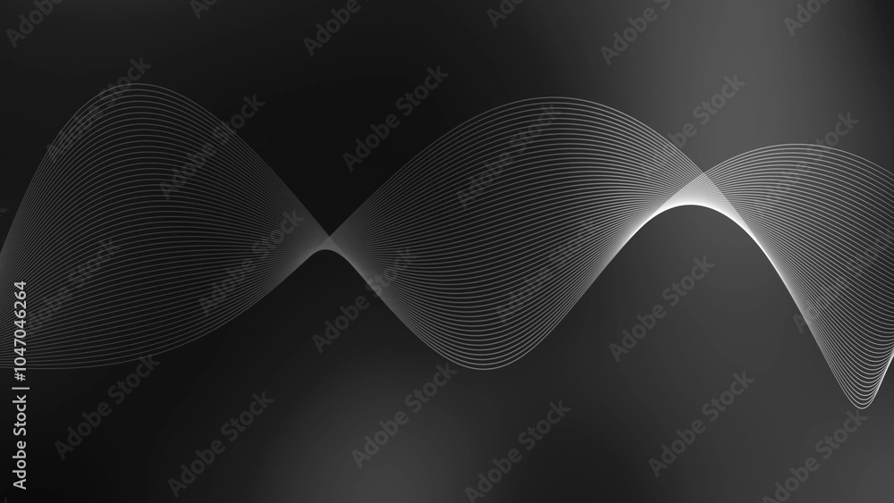 Poster abstract background ribbon line wave, geometric shape line wave background