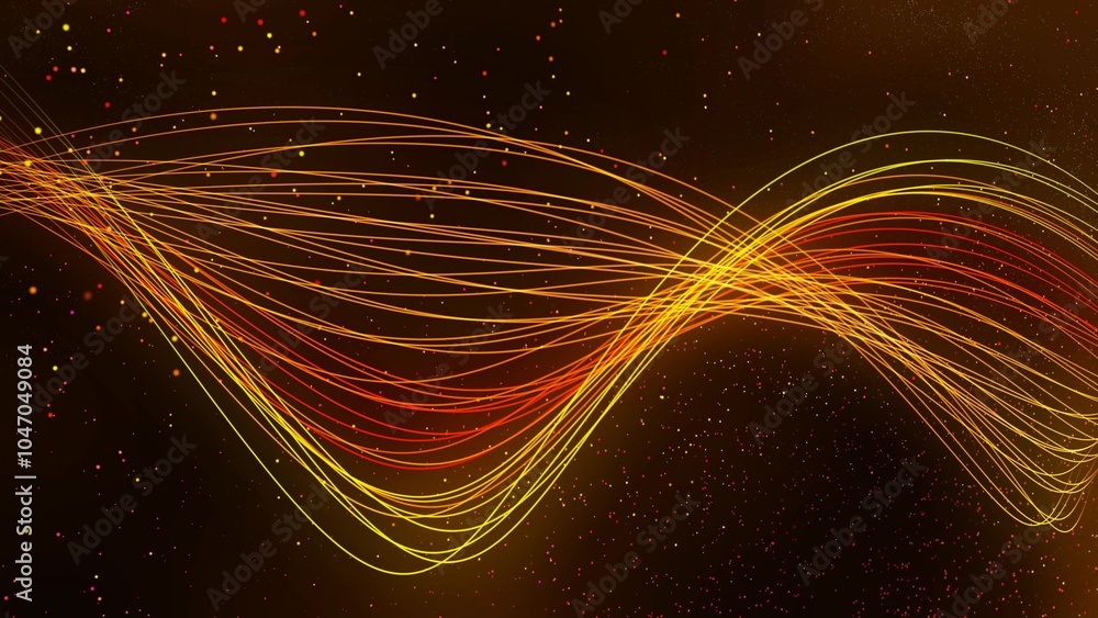 Poster abstract background ribbon line wave, geometric shape line wave background