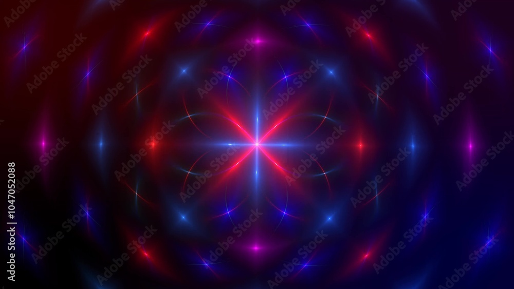 Poster abstract background particle wave