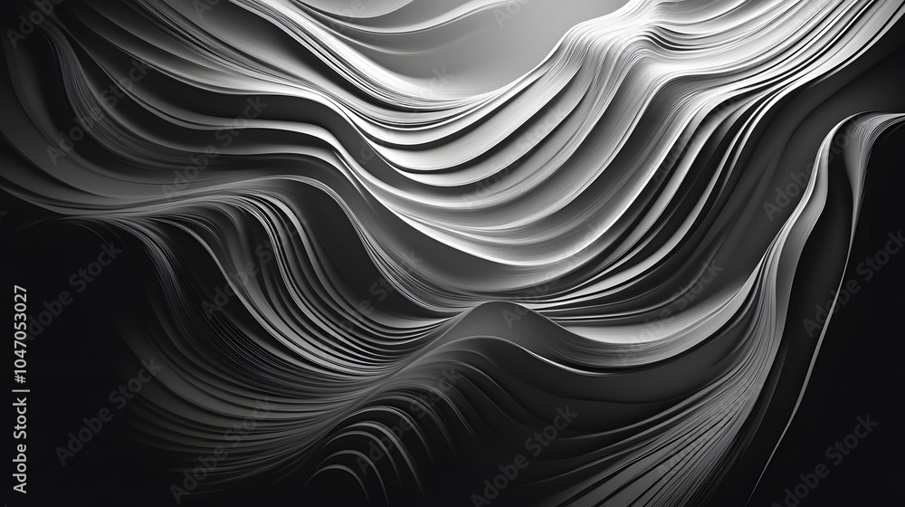 Poster abstract wave patterns