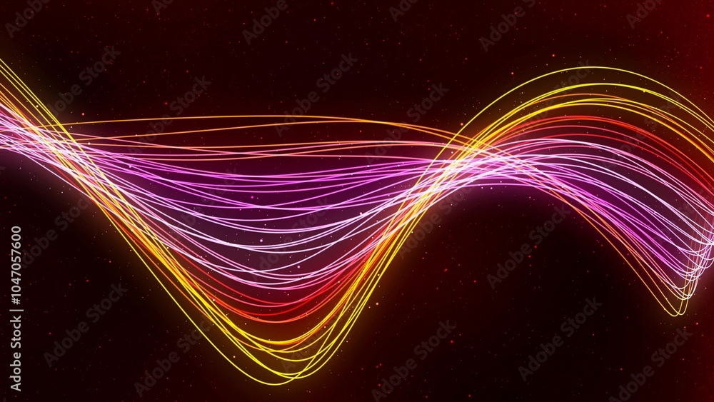 Poster abstract background ribbon line wave, geometric shape line wave background